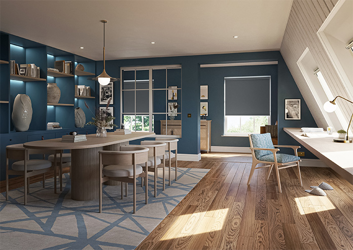 Trinity (FR Blackout), Deep Grey - Twist&Fit Roller Blind - Image 7
